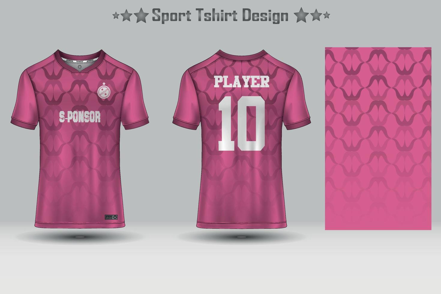 Abstract Football Jersey Geometric Pattern Mockup Template Sport T-shirt Design vector