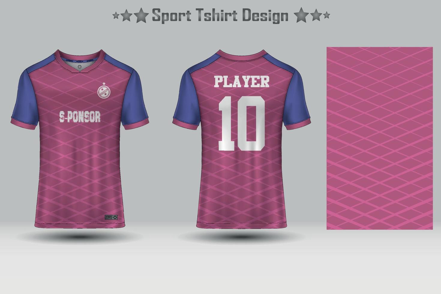 Sport jersey mockup template design vector