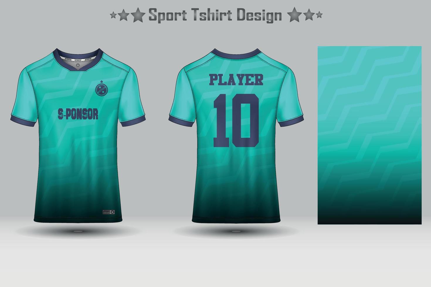 plantilla de maqueta de patrón geométrico de jersey de fútbol abstracto diseño de camiseta deportiva vector