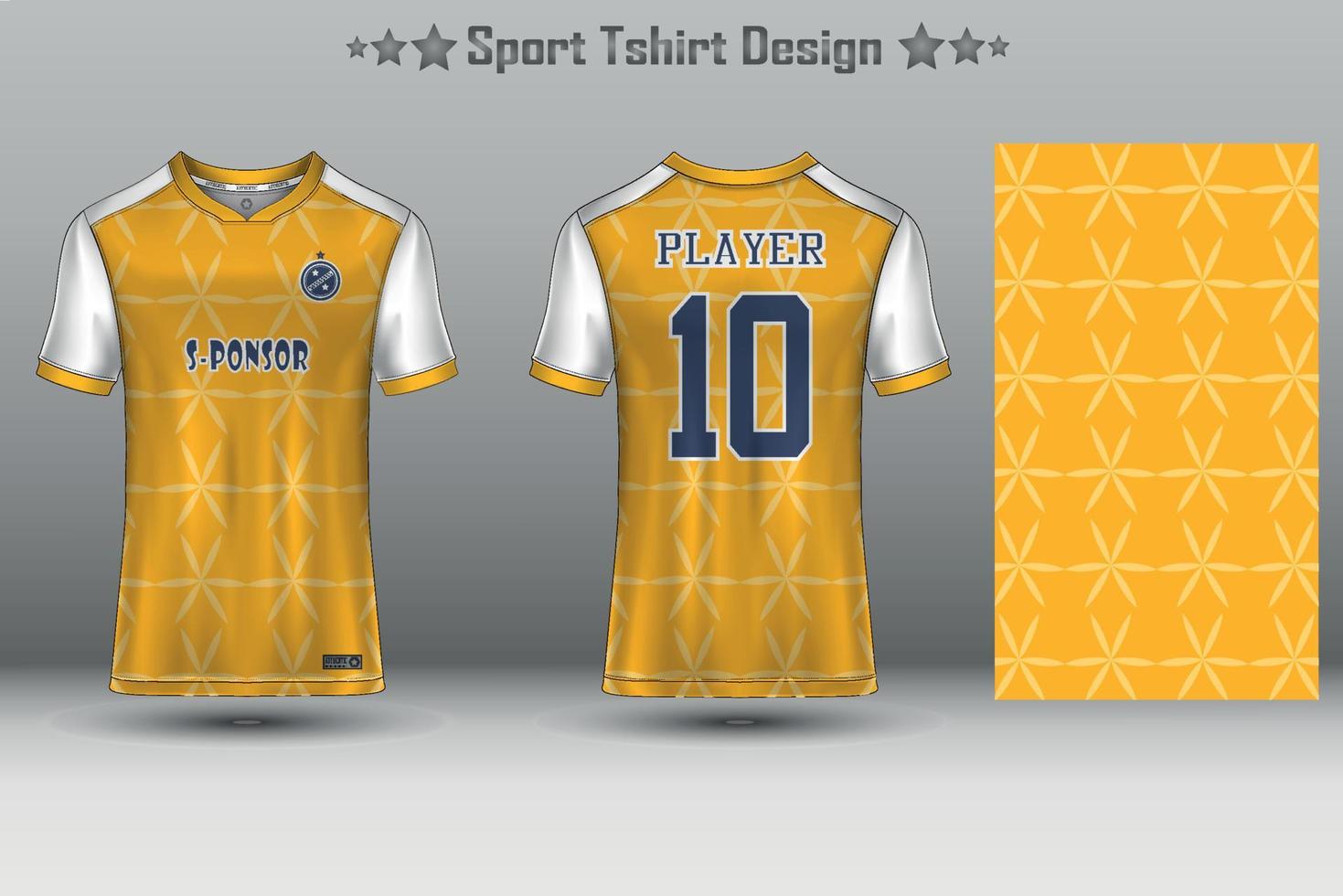 Soccer jersey mockup abstract geometric pattern sport t-shirt design vector