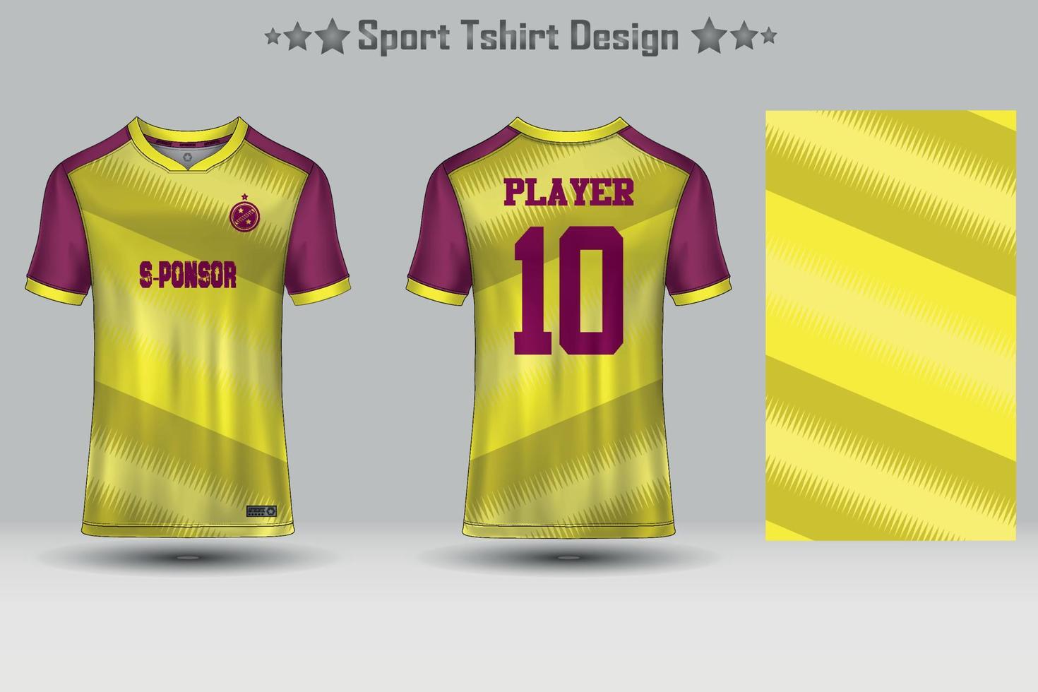 maqueta de camiseta deportiva de fútbol diseño de camiseta con patrón geométrico abstracto vector