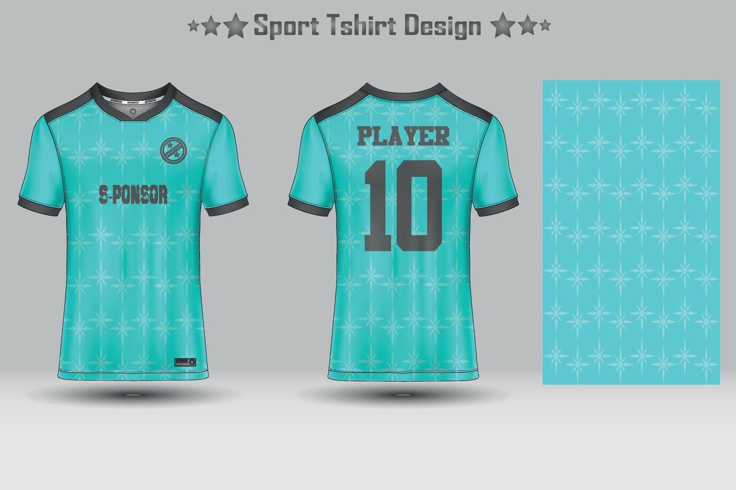 plantilla de maqueta de patrón geométrico de jersey de fútbol abstracto diseño de camiseta deportiva vector