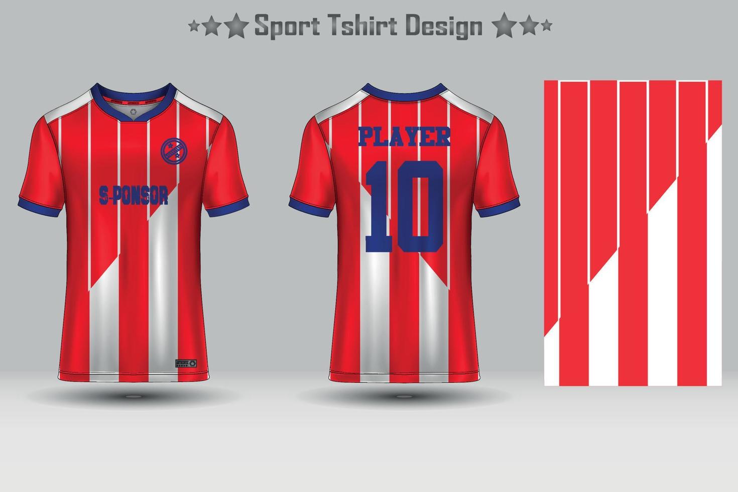 Abstract Football Jersey Geometric Pattern Mockup Template Sport T-shirt Design vector
