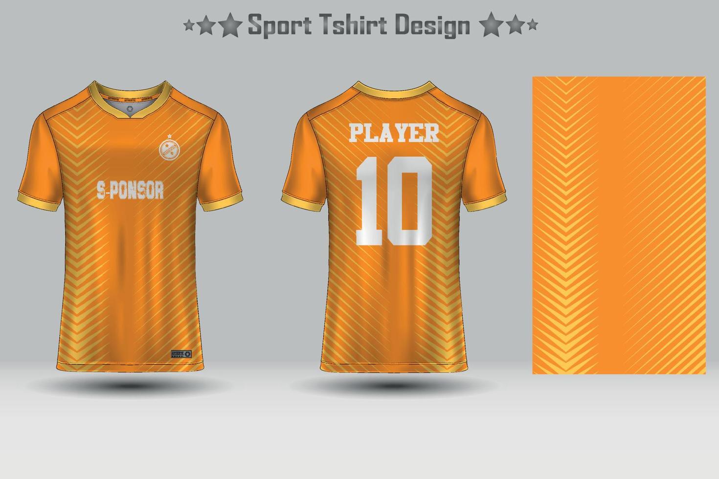 Sport jersey mockup template design vector