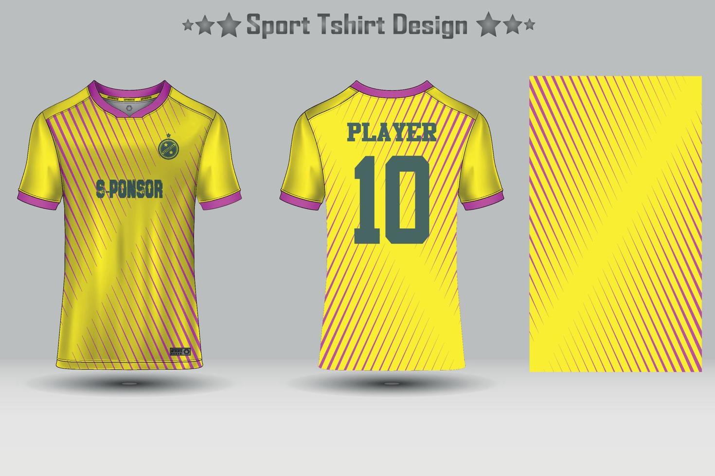 Sport jersey mockup template design vector