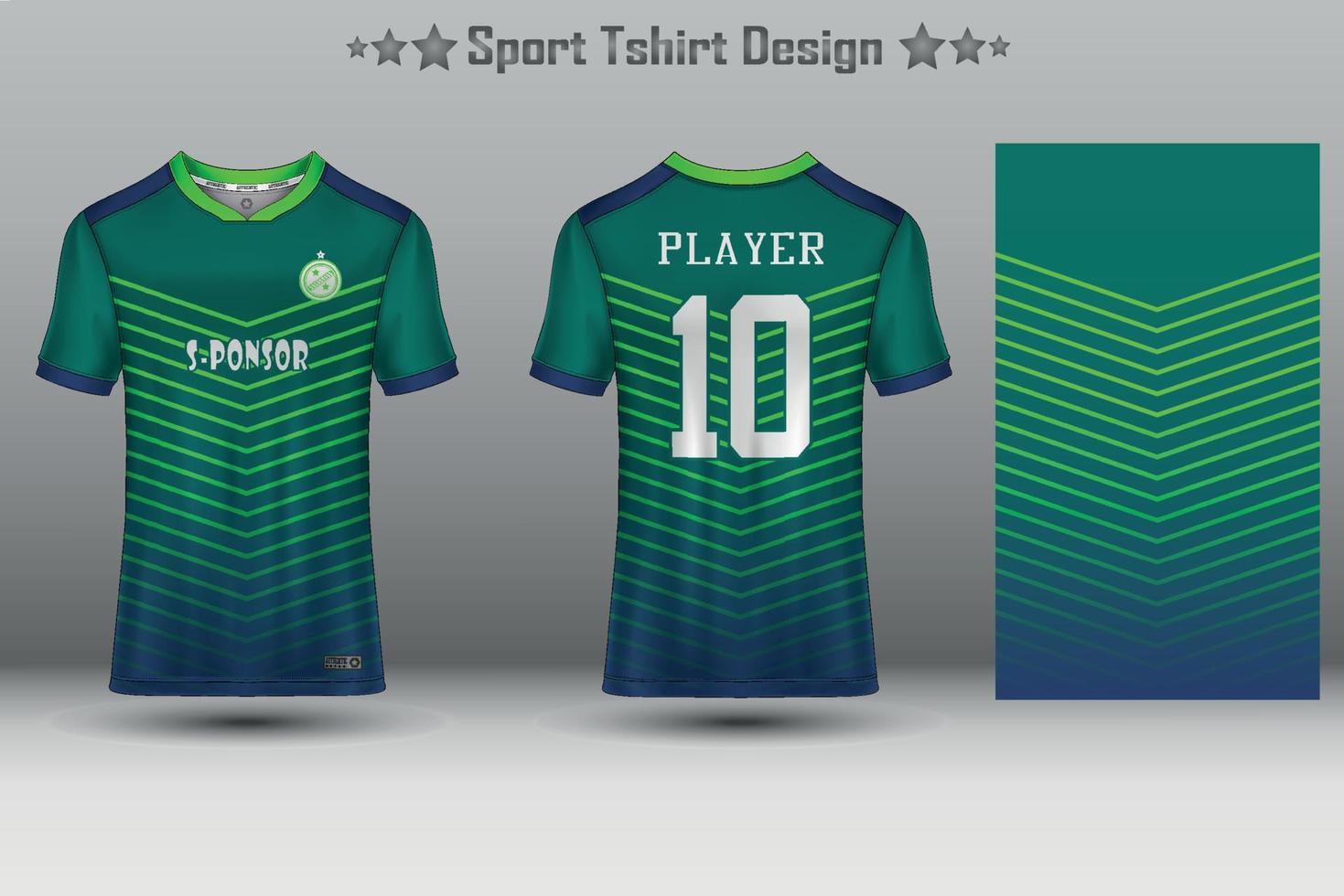 Soccer jersey mockup abstract geometric pattern sport t-shirt design vector