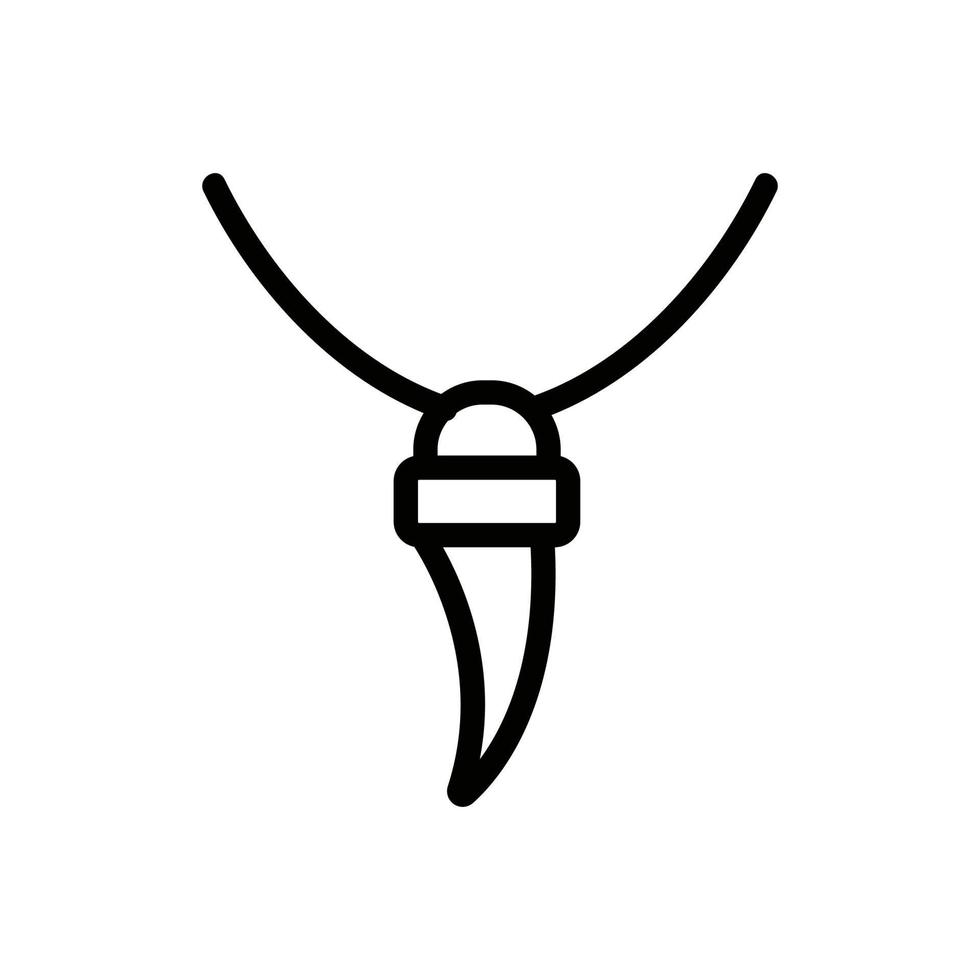 necklace of the wizard icon vector outline illustration