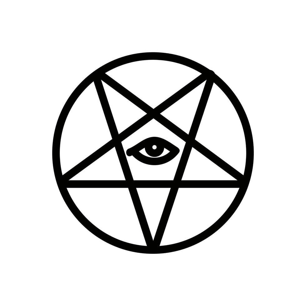 symbol magic icon vector outline illustration