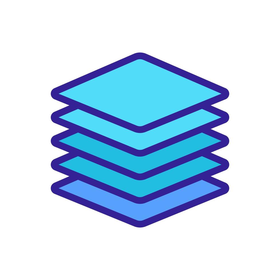 paper napkin vector icon. Isolated contour symbol illustration