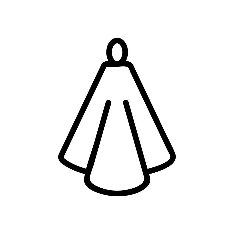 paper napkin vector icon. Isolated contour symbol illustration