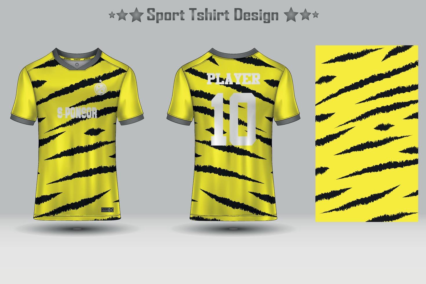 Abstract Football Jersey Geometric Pattern Mockup Template Sport T-shirt Design vector