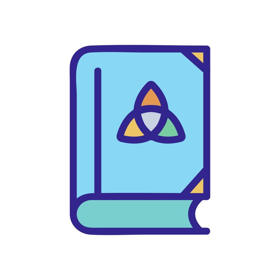 the book of wizard icon vector outline illustration