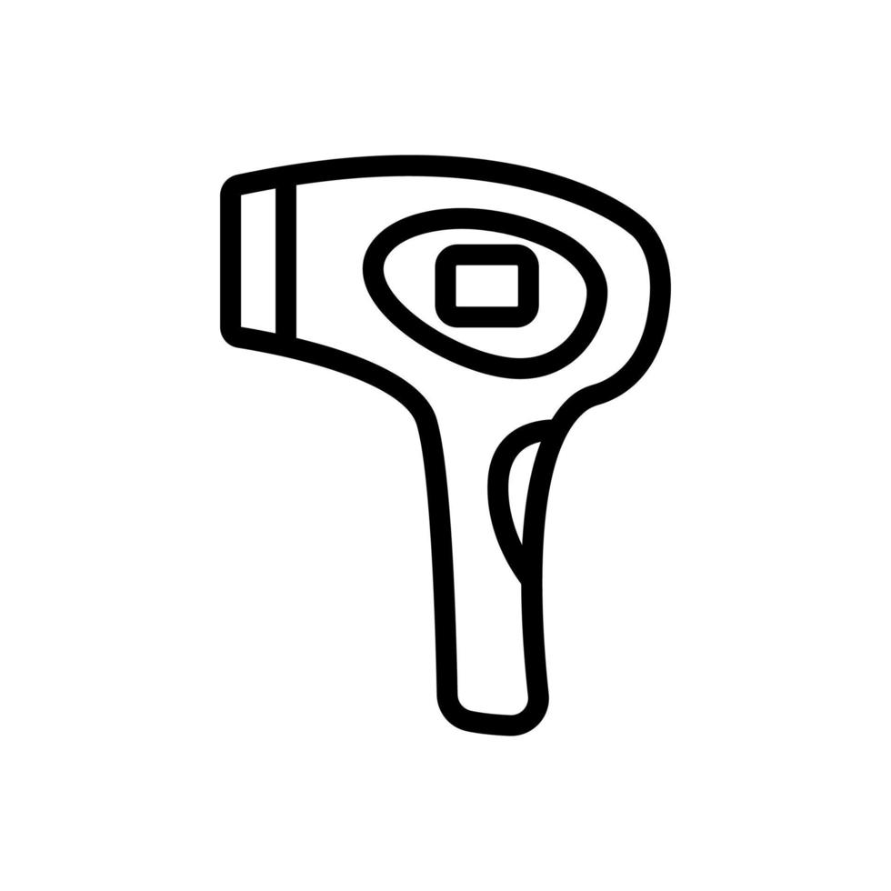 epilator ultrasonic cosmetology tool icon vector outline illustration