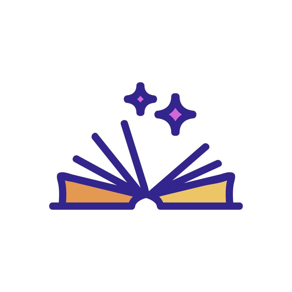 spell book icon vector outline illustration