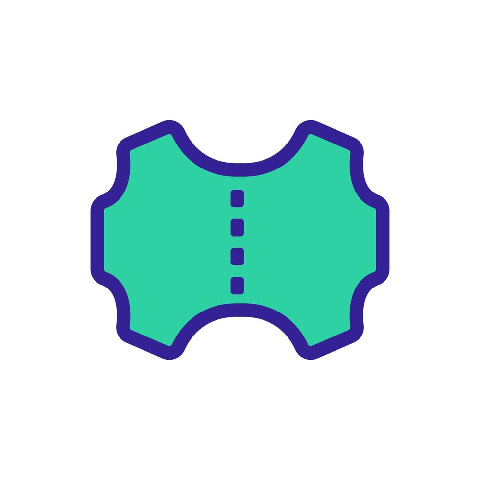 Pattern the fabric icon vector. Isolated contour symbol illustration vector