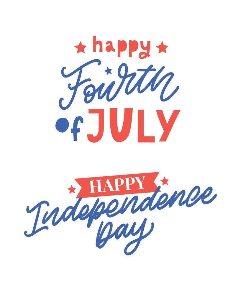 Fourth 4 of July stylish american independence day design Fourth of July vector