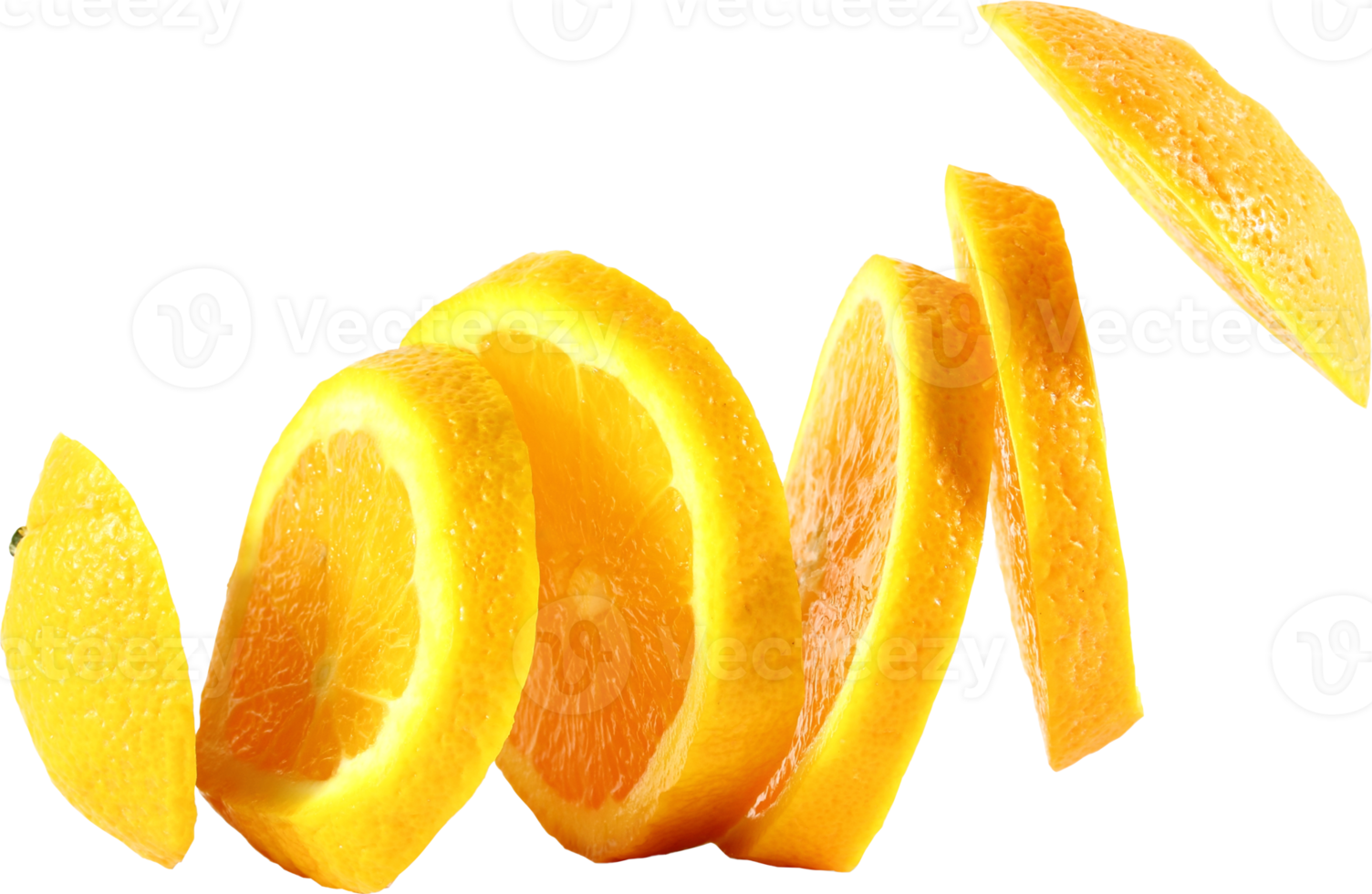 orange slice isolated png