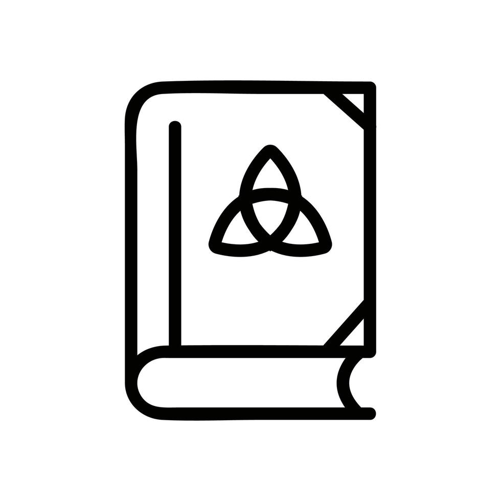 the book of wizard icon vector outline illustration