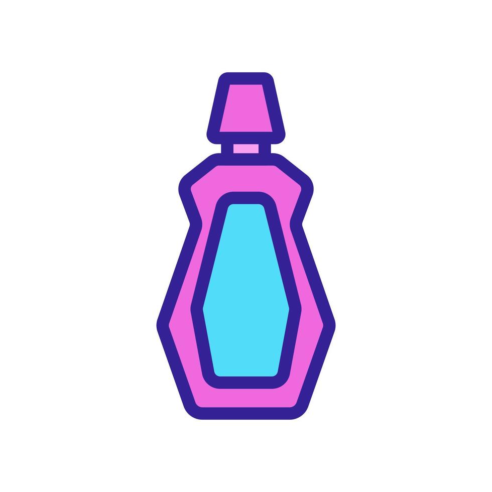 extended mouthwash bottle icon vector outline illustration