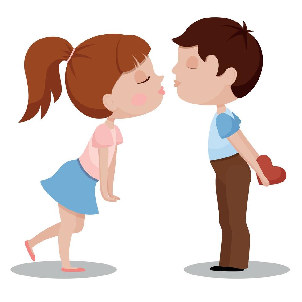 Anime Boy and Girl Kissing Stock Vector Image & Art - Alamy