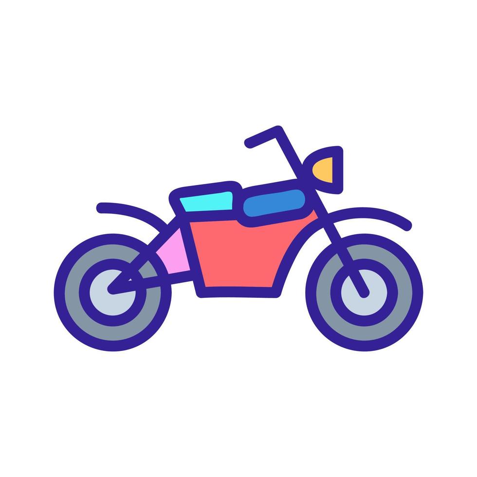 motorcycle icon vector. Isolated contour symbol illustration vector