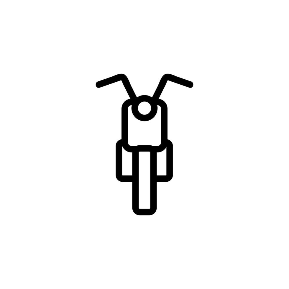 vector de icono de motocicleta. ilustración de símbolo de contorno aislado