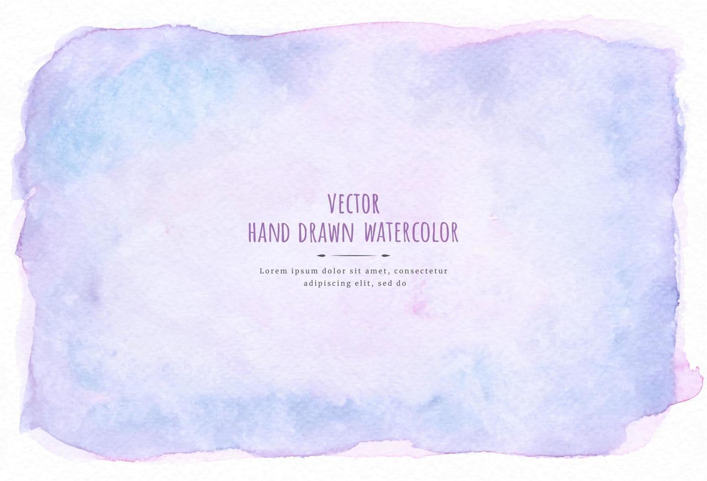 Vector Watercolor paint brush strokes from a hand drawn isolated on white background.