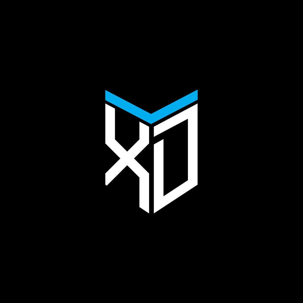 XD letter logo creative design with vector graphic