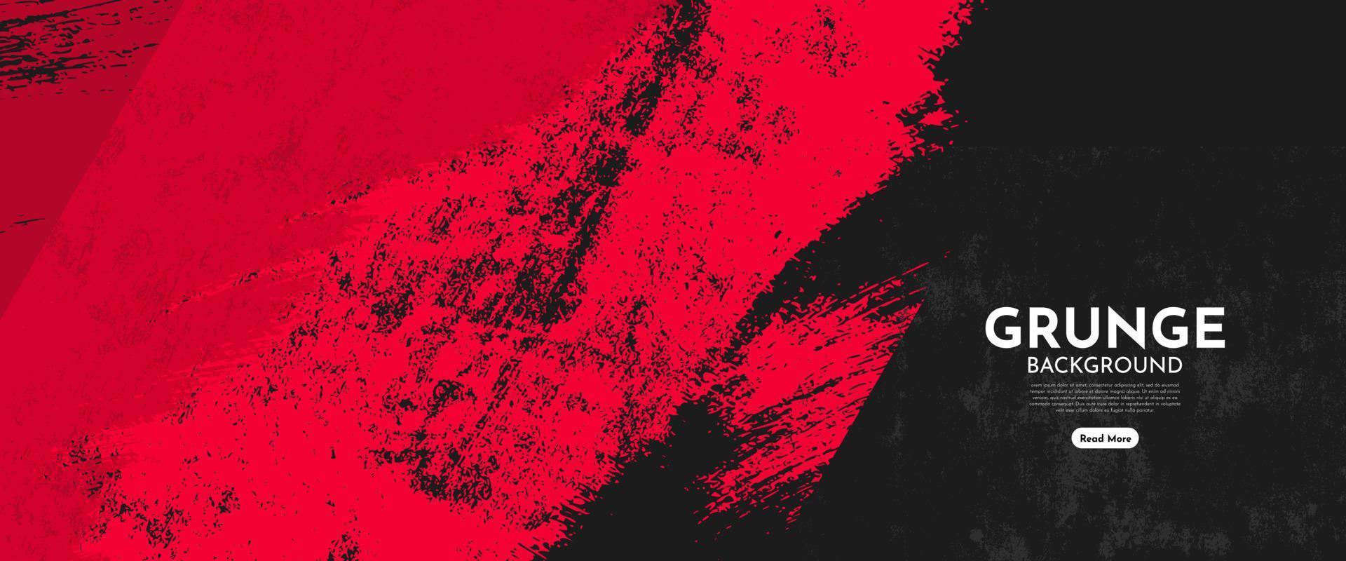 black and red abstract dirty grunge background vector