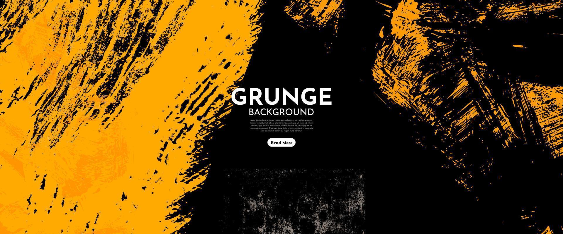 black and yellow abstract dirty grunge background vector