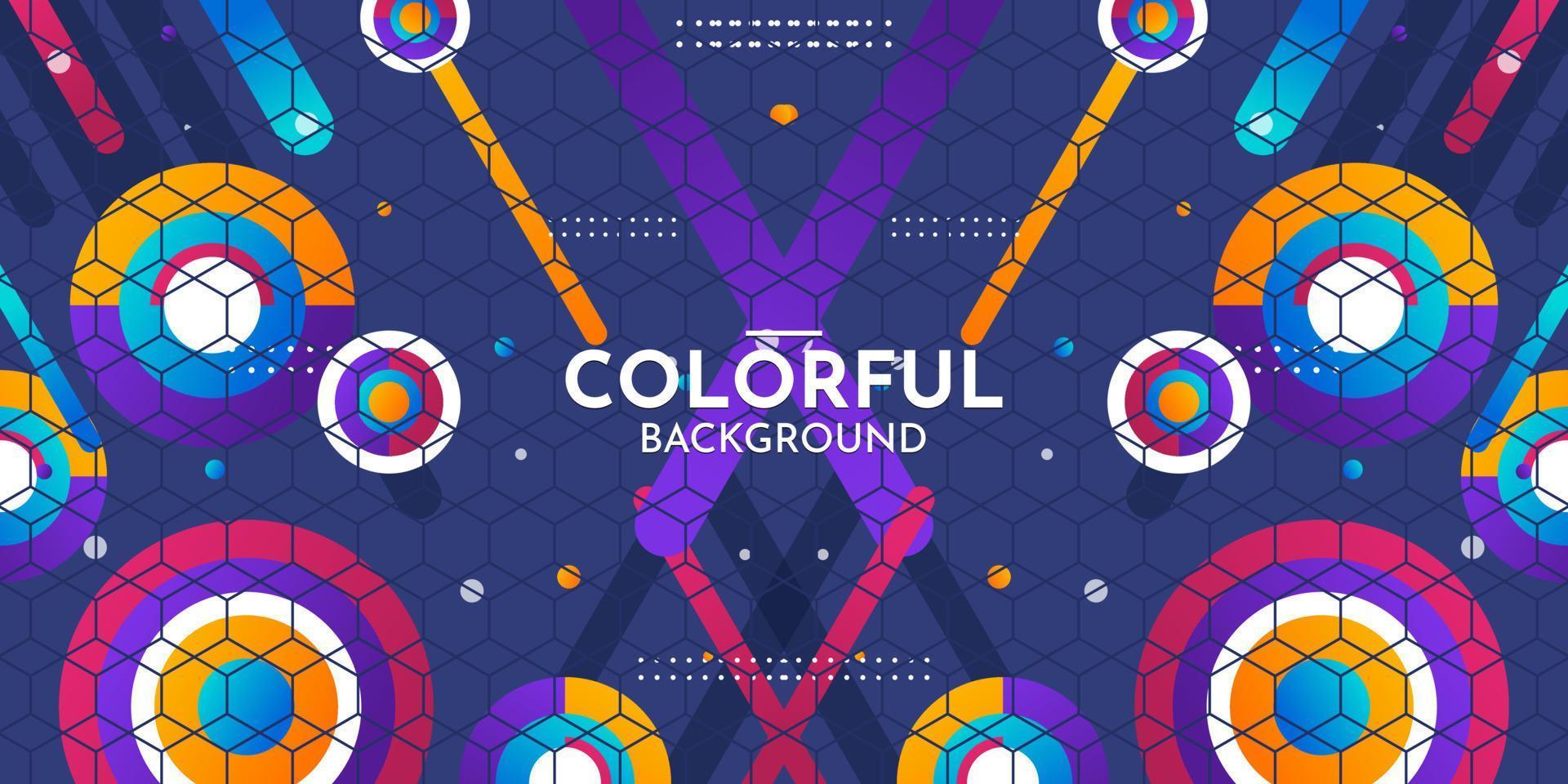 Gradient abstract colorful background design vector