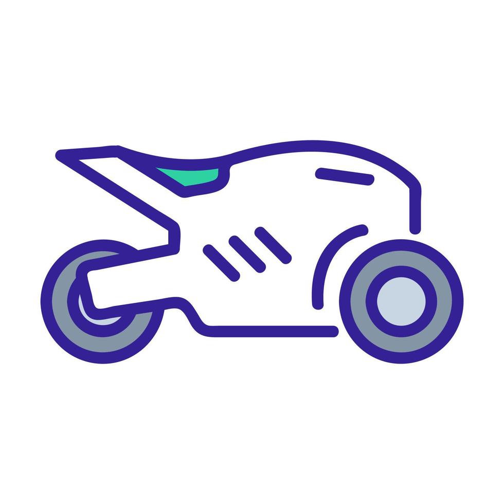 motorcycle icon vector. Isolated contour symbol illustration vector