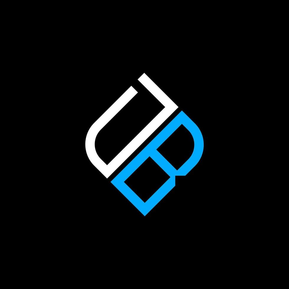 diseño creativo del logotipo de la letra db con gráfico vectorial vector