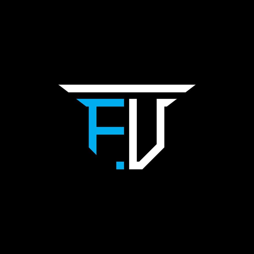 FU letter logo creative design with vector graphic