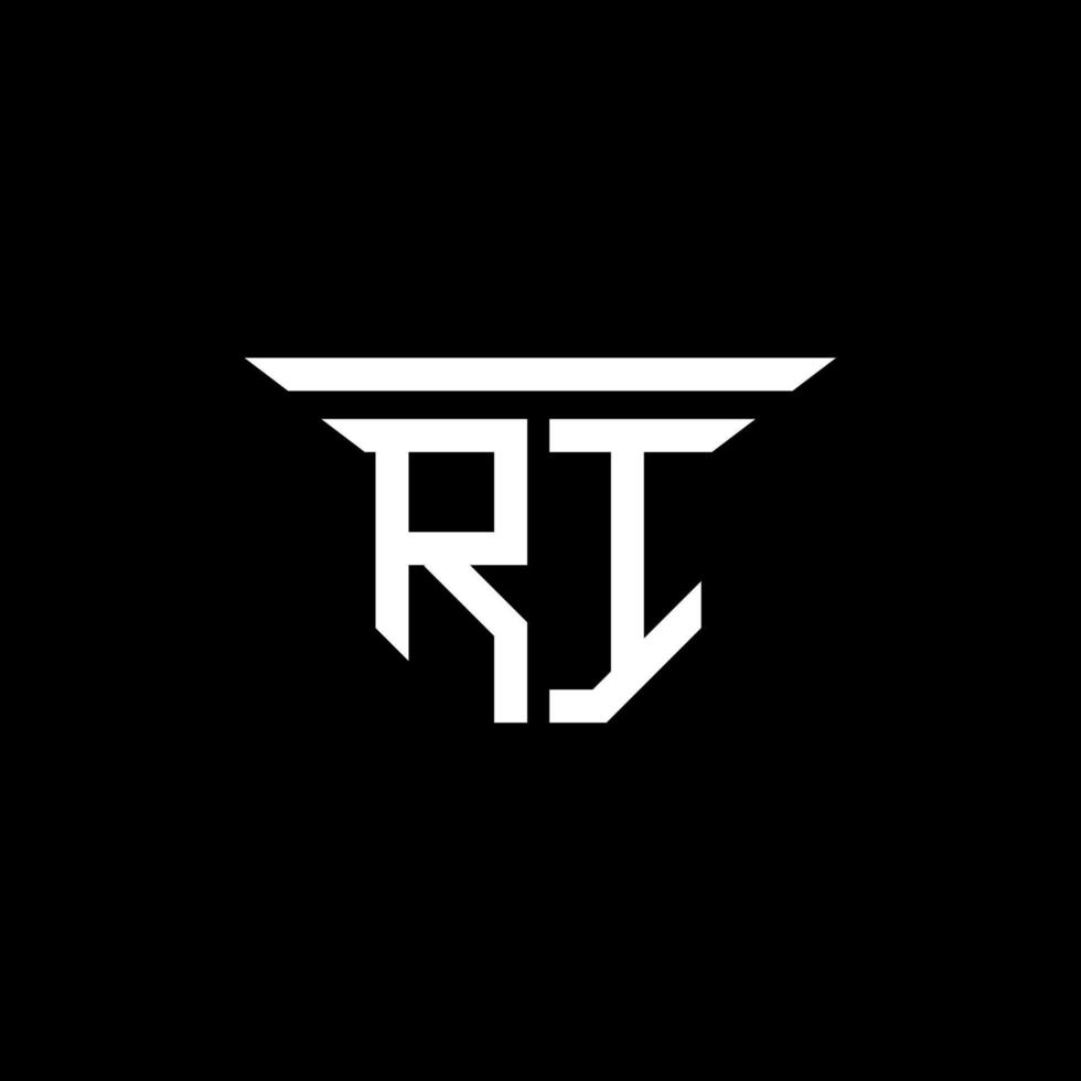RI letter logo creative design with vector graphic
