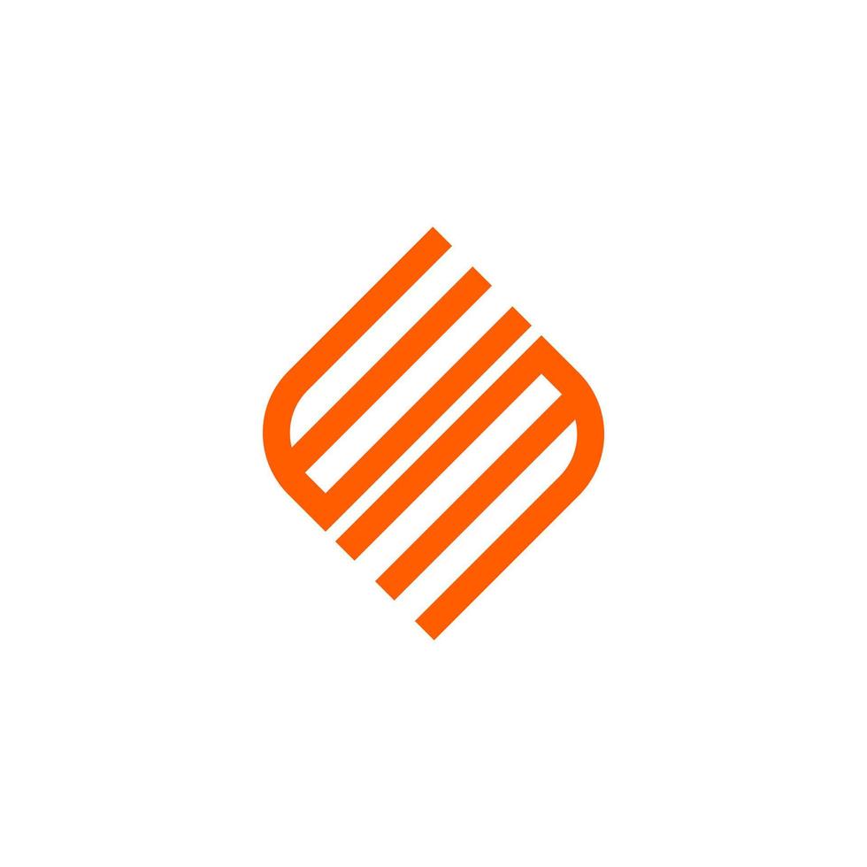 WM letter logo creative design with vector graphic