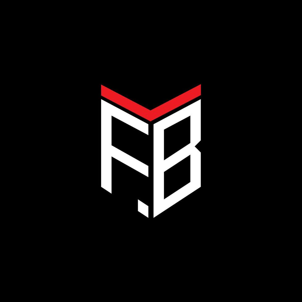 FB letter logo creative design with vector graphic