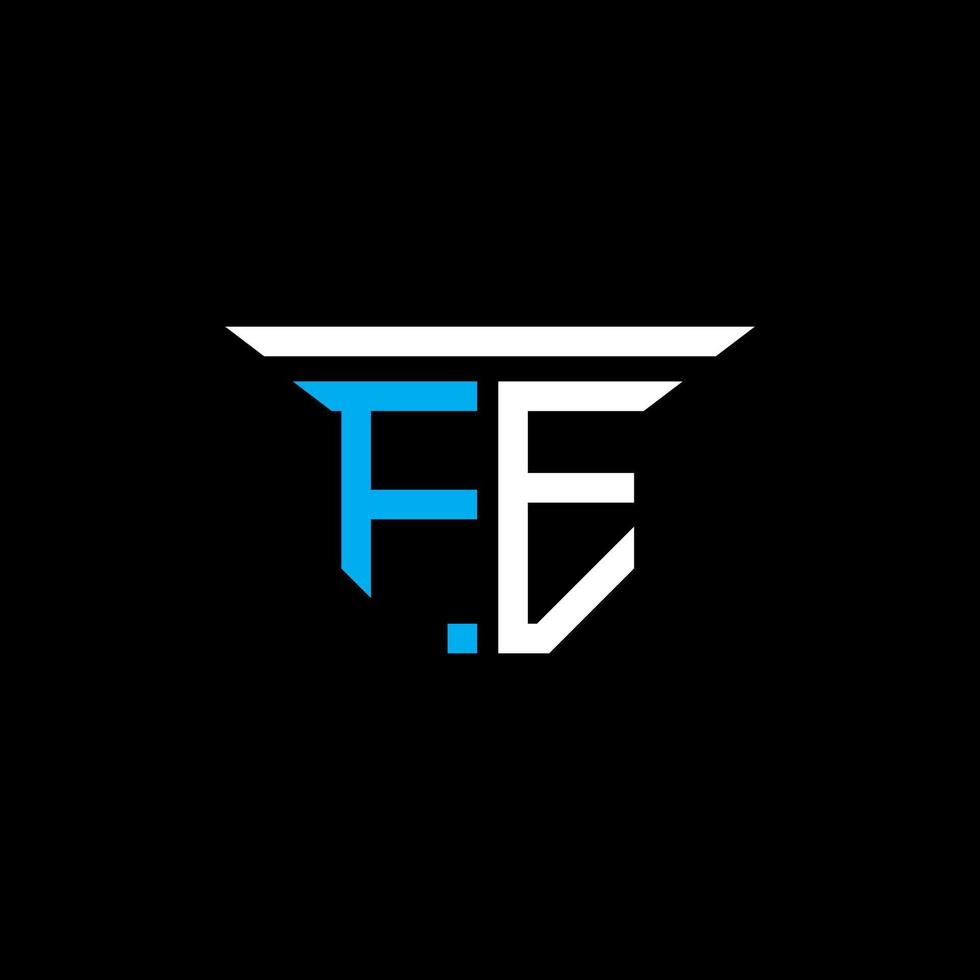 FE letter logo creative design with vector graphic