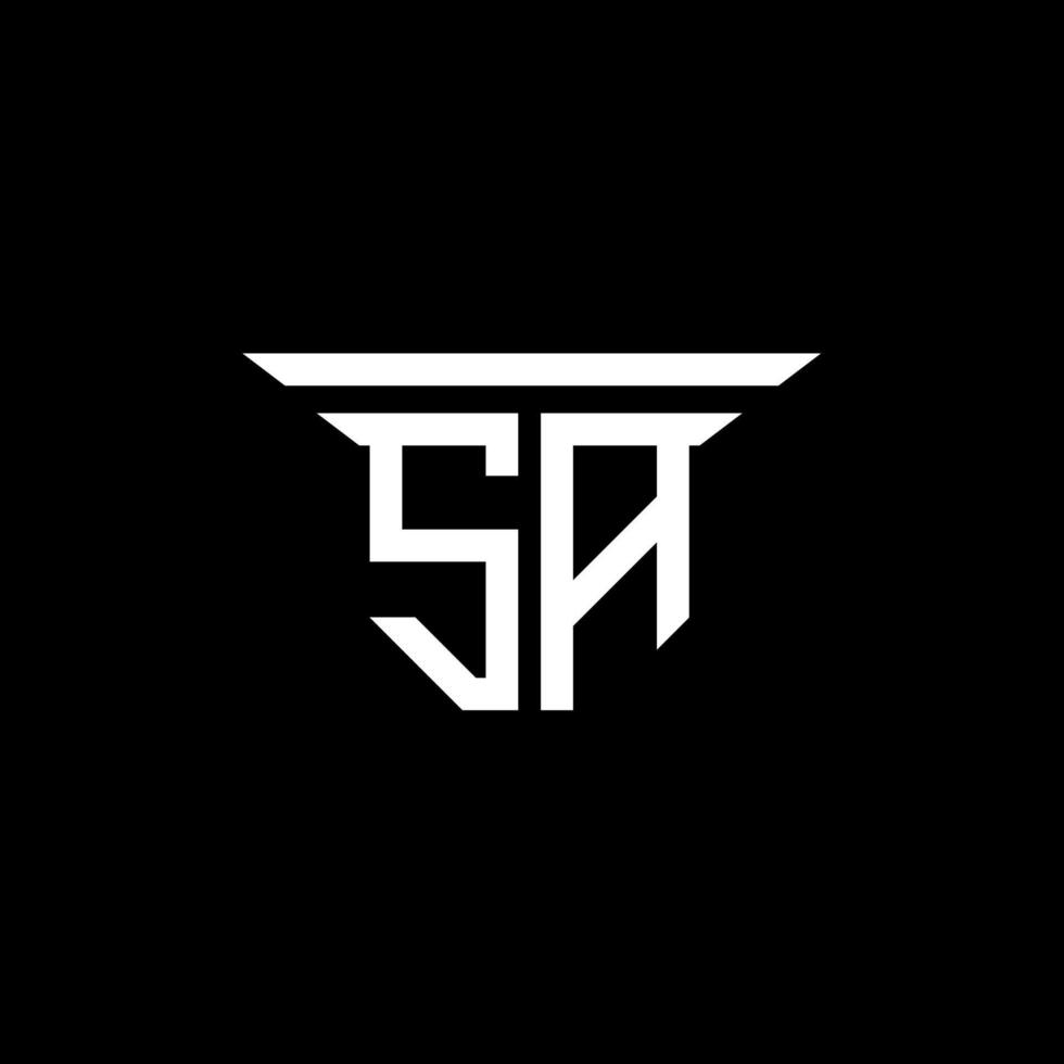 SA letter logo creative design with vector graphic