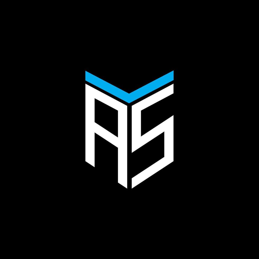 AS letter logo creative design with vector graphic