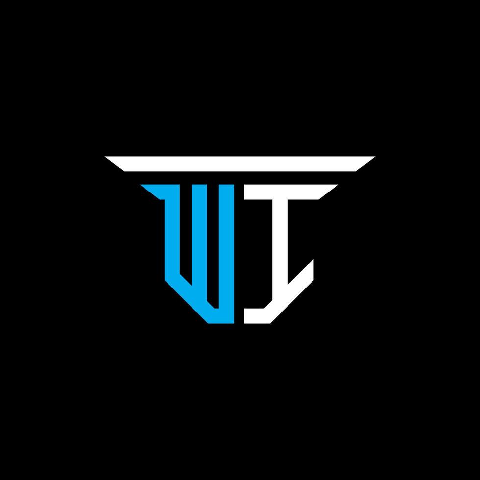 WI letter logo creative design with vector graphic