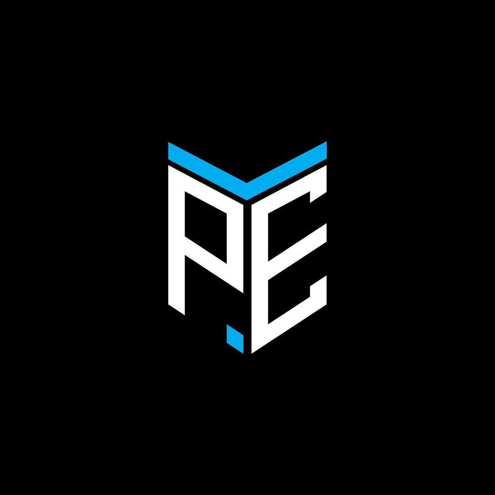 PE letter logo creative design with vector graphic