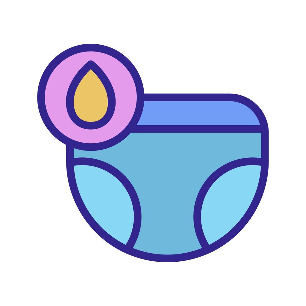 diaper moisture icon vector outline illustration