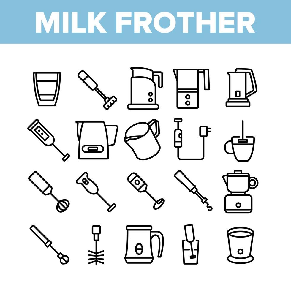 Milk Frother Set Cartoon Vector Graphic by pikepicture · Creative Fabrica