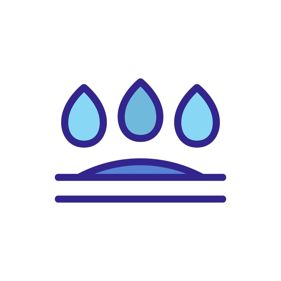 the penetration of moisture icon vector outline illustration