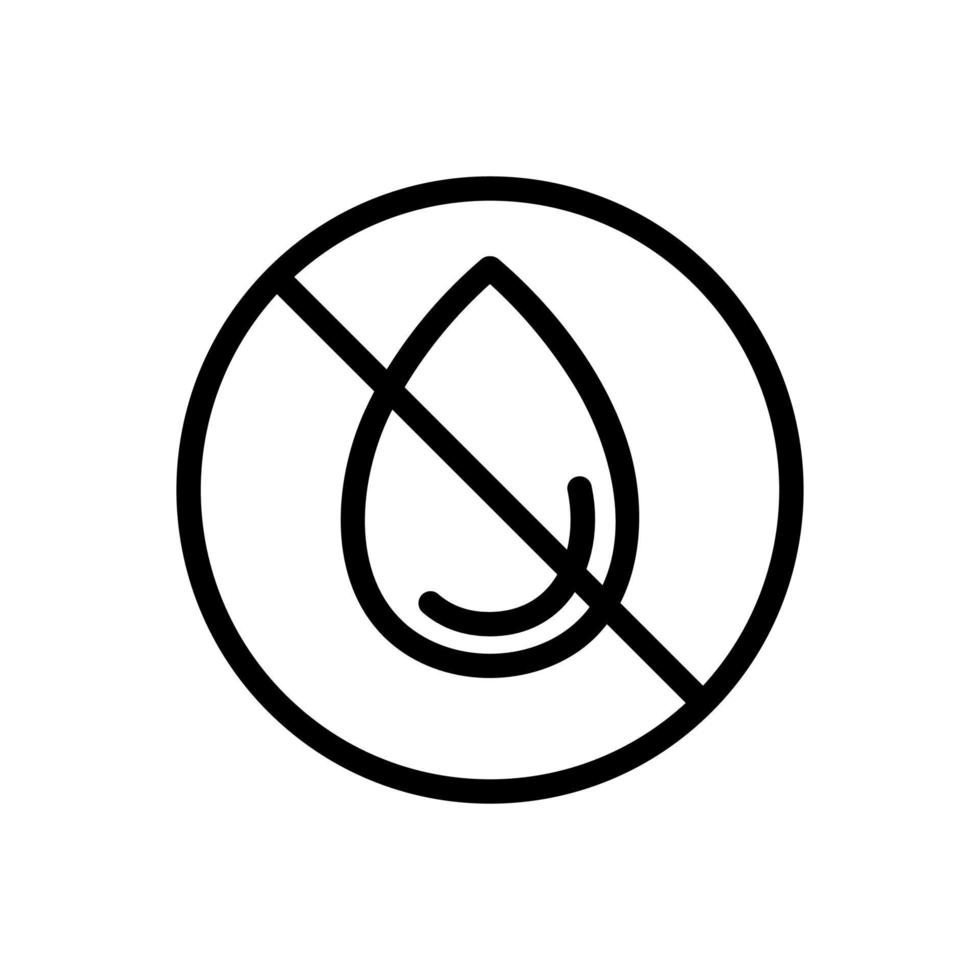 no humidity icon vector outline illustration