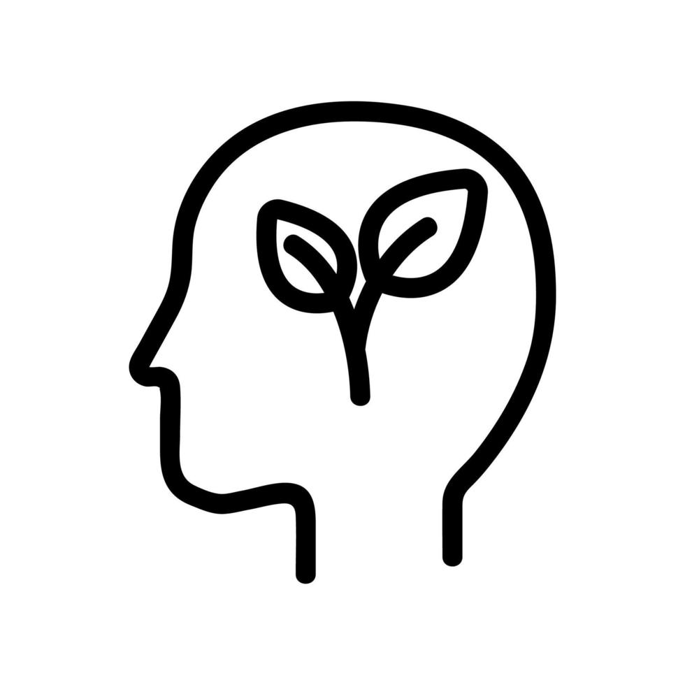 analytical mindset icon vector. Isolated contour symbol illustration vector