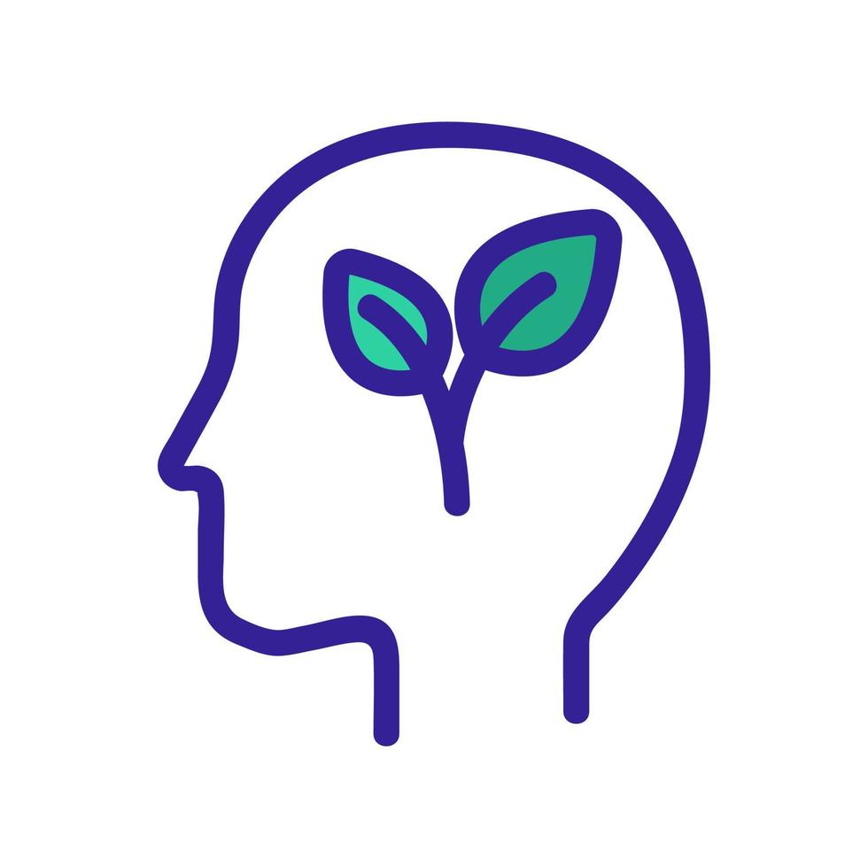 analytical mindset icon vector. Isolated contour symbol illustration vector