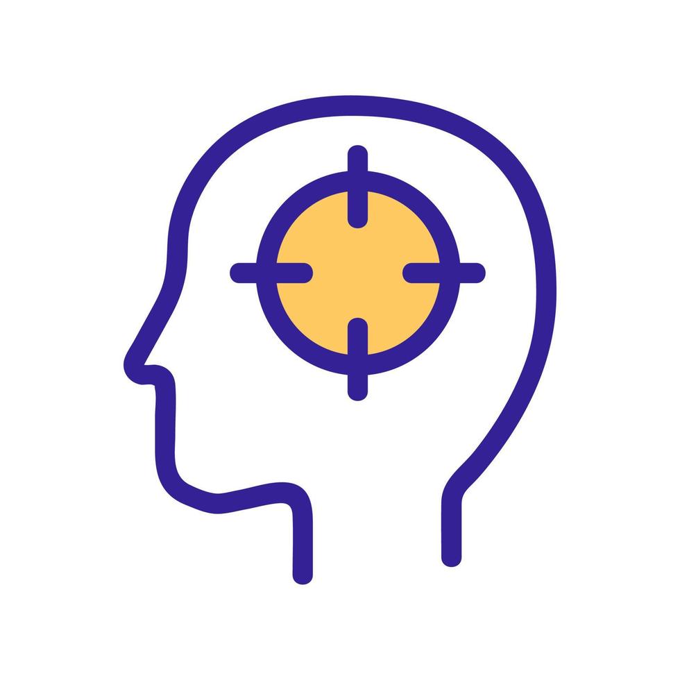 analytical mindset icon vector. Isolated contour symbol illustration vector