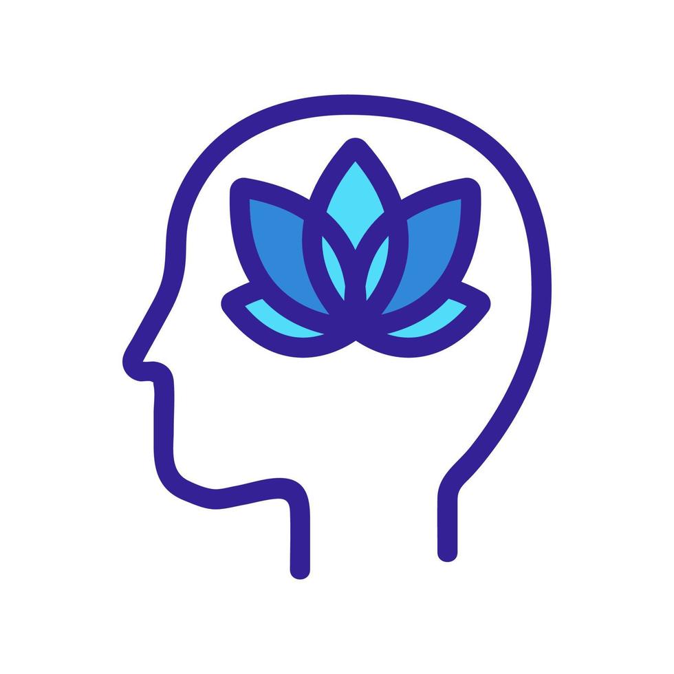 artistic-shaped mindset icon vector. Isolated contour symbol illustration vector